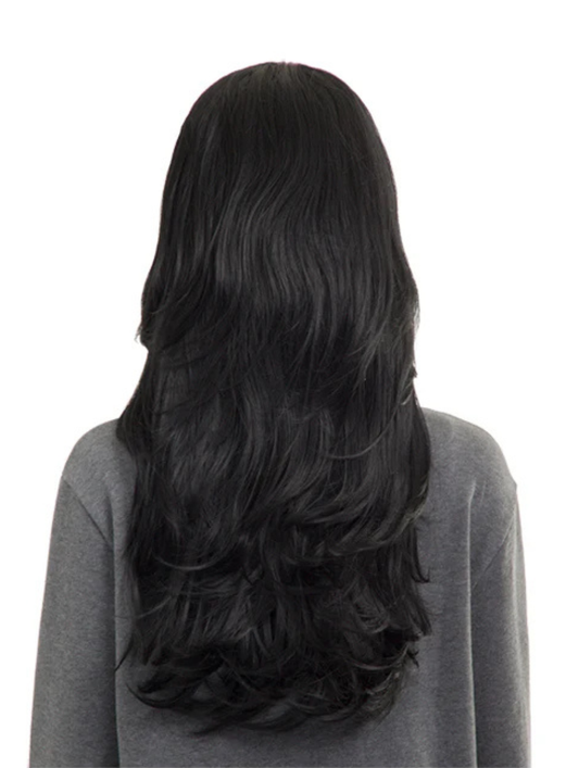 Emma Long Wavy Synthetic Half Head Wig