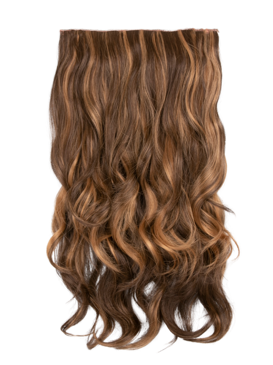 Premium Synthetic Fibre – One Piece 22" Curly Clip-In Hair Extensions - Fiona