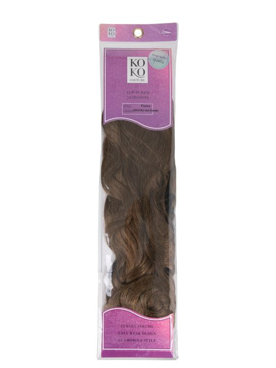 Premium Synthetic Fibre – One Piece 22" Curly Clip-In Hair Extensions - Fiona