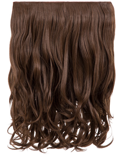 One Piece 16" Curly Synthetic Clip in Hair Extensions - G0003