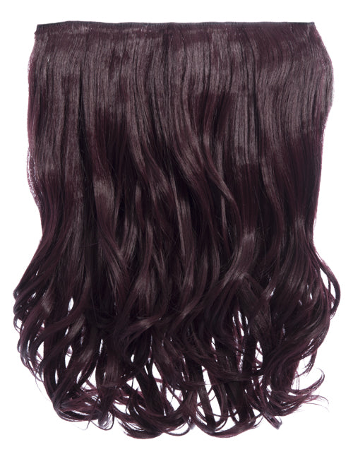 One Piece 16" Curly Synthetic Clip in Hair Extensions - G0003