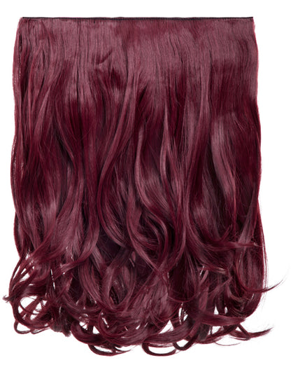 One Piece 16" Curly Synthetic Clip in Hair Extensions - G0003