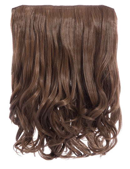 One Piece 16" Curly Synthetic Clip in Hair Extensions - G0003