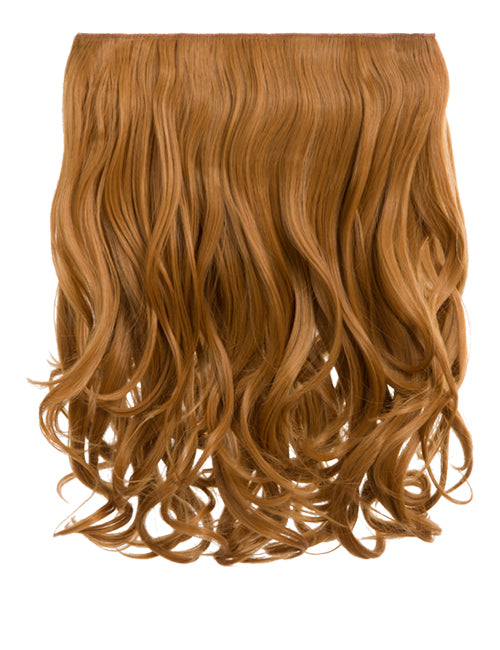 One Piece 16" Curly Synthetic Clip in Hair Extensions - G0003