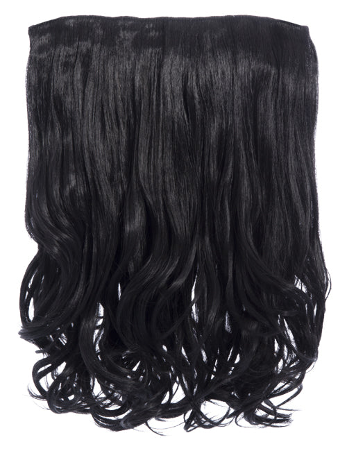One Piece 16" Curly Synthetic Clip in Hair Extensions - G0003