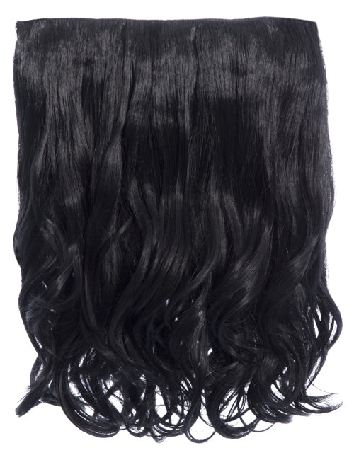 One Piece 16" Curly Synthetic Clip in Hair Extensions - G0003