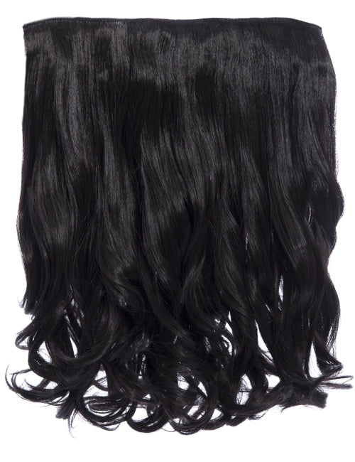 One Piece 16" Curly Synthetic Clip in Hair Extensions - G0003