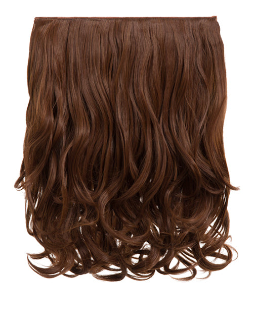 One Piece 16" Curly Synthetic Clip in Hair Extensions - G0003
