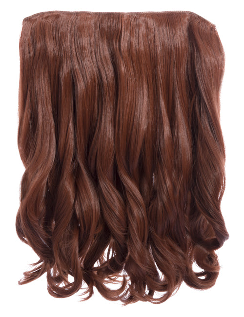 One Piece 16" Curly Synthetic Clip in Hair Extensions - G0003