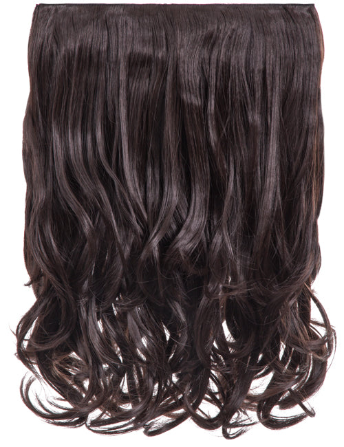 One Piece 16" Curly Synthetic Clip in Hair Extensions - G0003