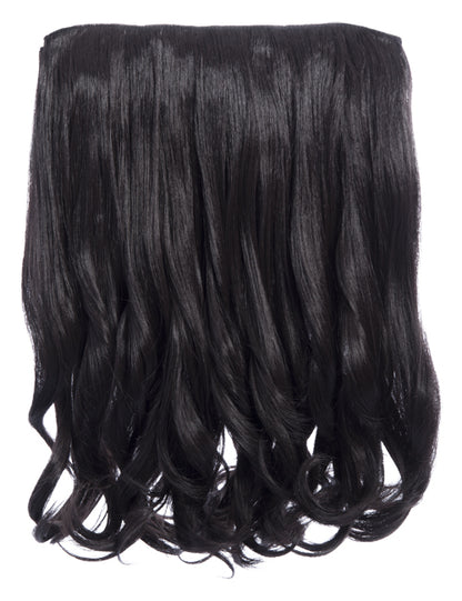 One Piece 16" Curly Synthetic Clip in Hair Extensions - G0003