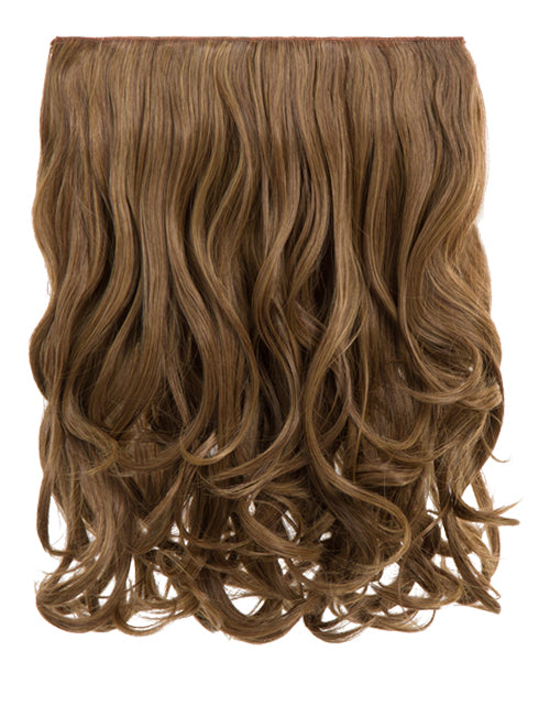 One Piece 16" Curly Synthetic Clip in Hair Extensions - G0003