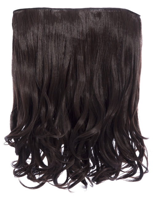 One Piece 16" Curly Synthetic Clip in Hair Extensions - G0003