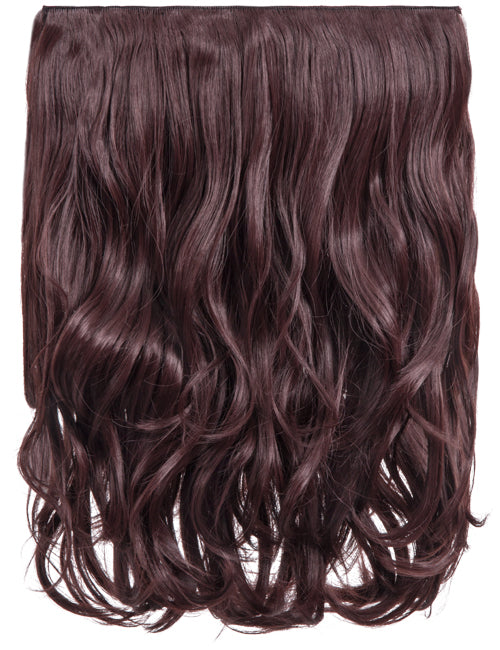 One Piece 16" Curly Synthetic Clip in Hair Extensions - G0003
