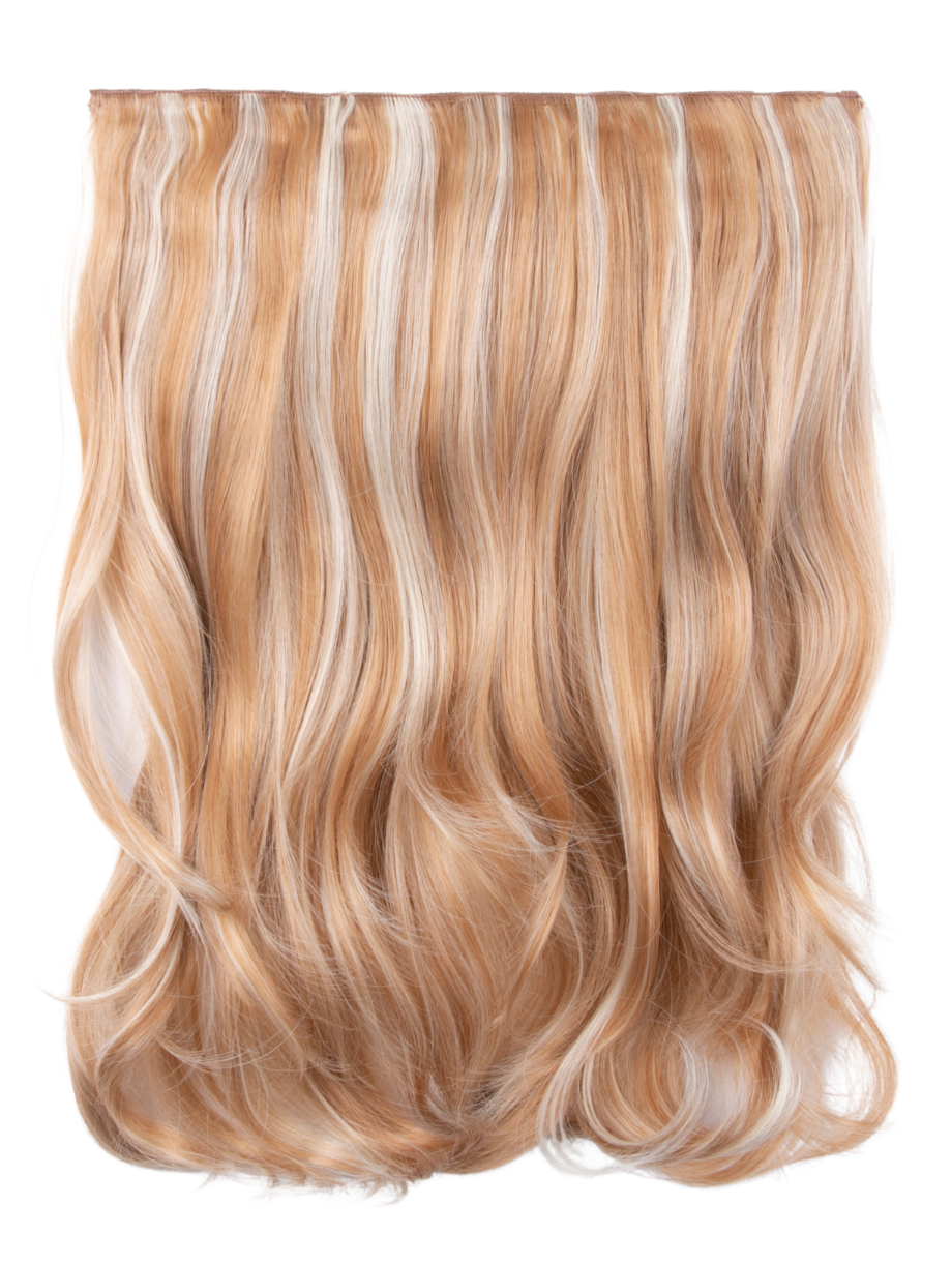 One Piece 16" Curly Synthetic Clip in Hair Extensions - G0003