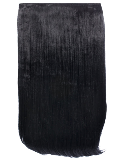 One Piece 24" Straight Synthetic Clip In Hair Extensions - G1STR