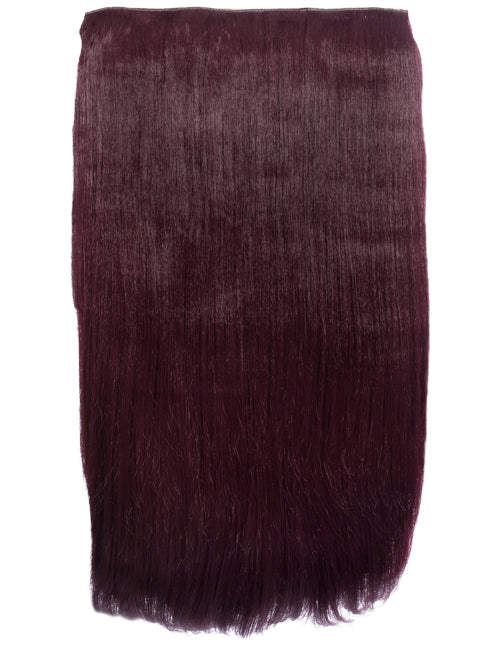 One Piece 24" Straight Synthetic Clip In Hair Extensions - G1STR