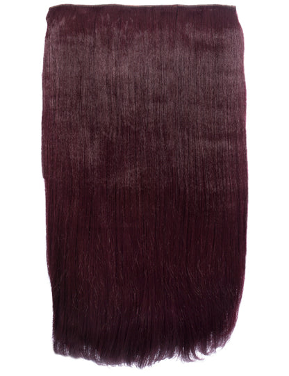 One Piece 24" Straight Synthetic Clip In Hair Extensions - G1STR