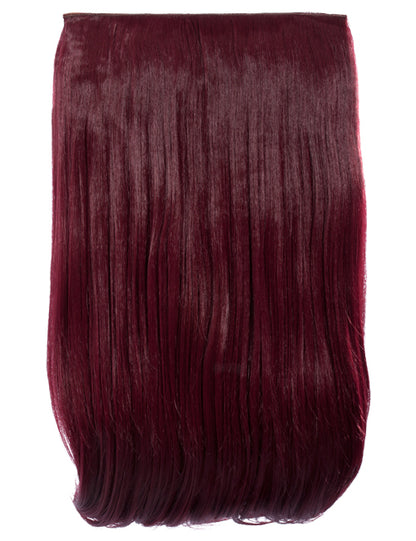 One Piece 24" Straight Synthetic Clip In Hair Extensions - G1STR