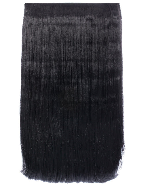 One Piece 24" Straight Synthetic Clip In Hair Extensions - G1STR