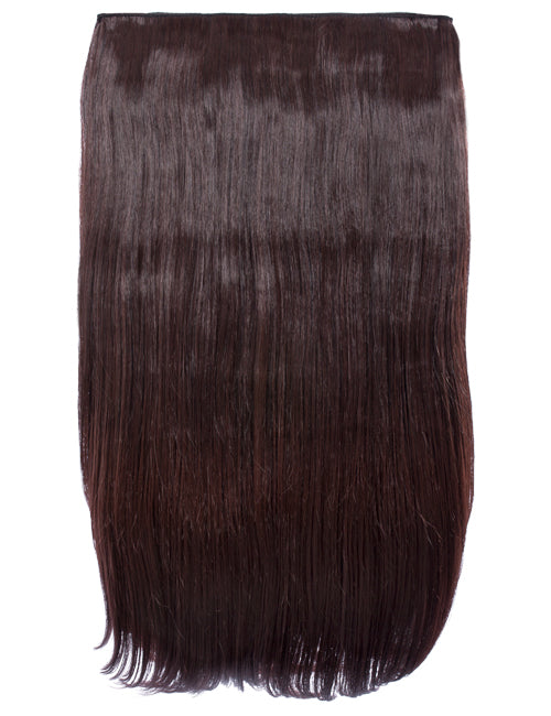One Piece 24" Straight Synthetic Clip In Hair Extensions - G1STR