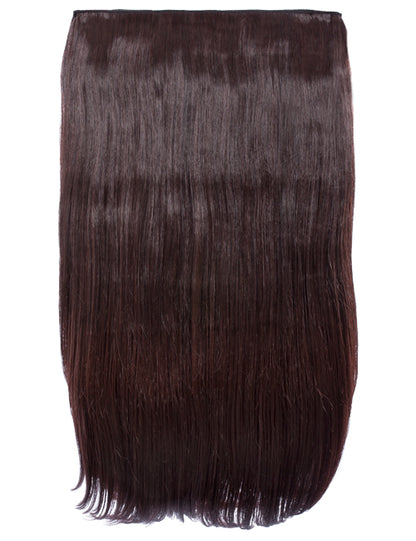 One Piece 24" Straight Synthetic Clip In Hair Extensions - G1STR