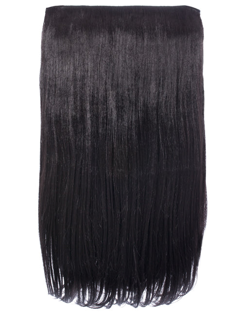 One Piece 24" Straight Synthetic Clip In Hair Extensions - G1STR