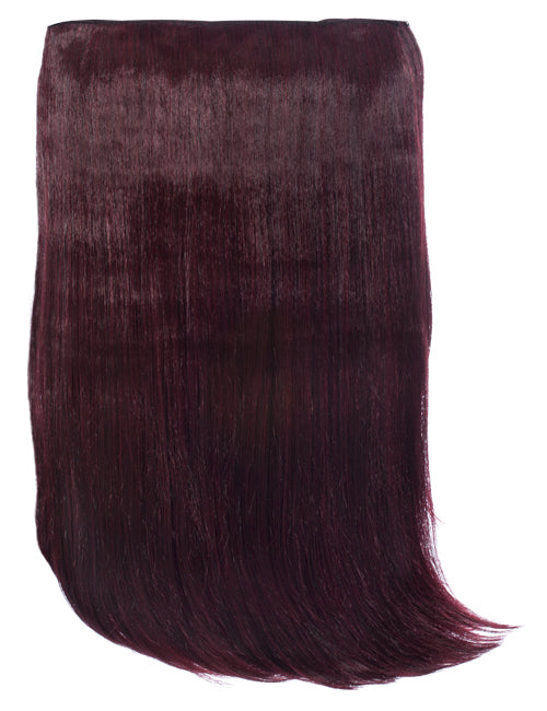 One Piece 24" Straight Synthetic Clip In Hair Extensions - G1STR