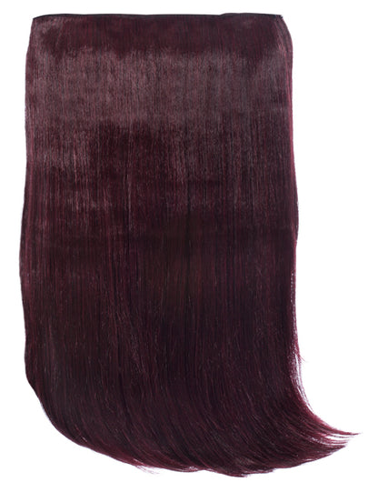 One Piece 24" Straight Synthetic Clip In Hair Extensions - G1STR