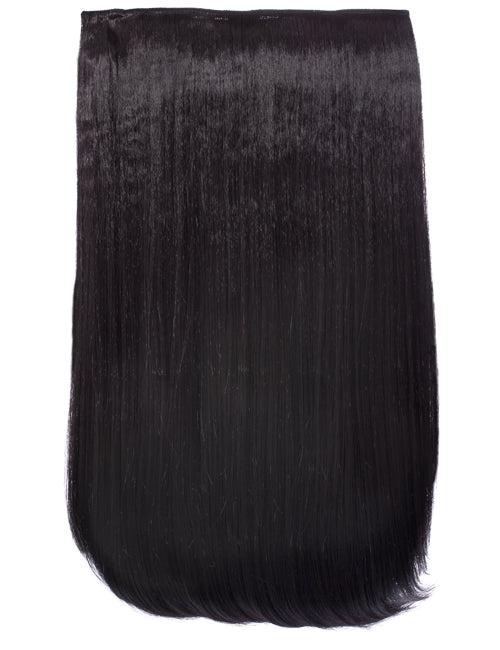 One Piece 24" Straight Synthetic Clip In Hair Extensions - G1STR