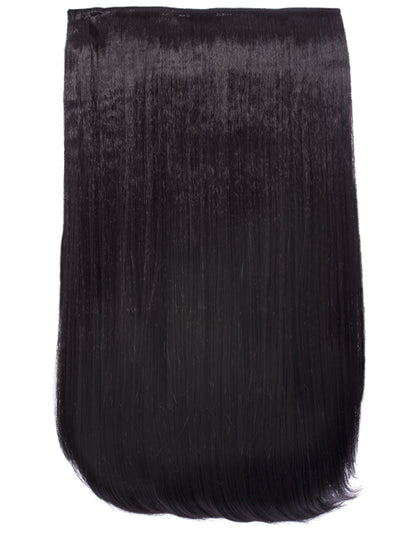 One Piece 24" Straight Synthetic Clip In Hair Extensions - G1STR