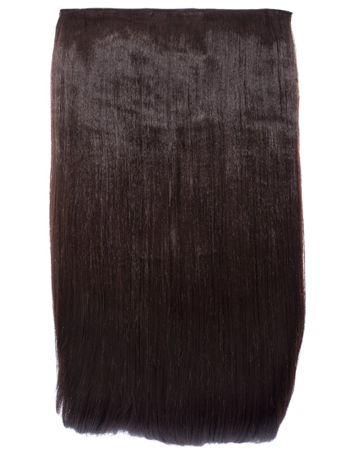 One Piece 24" Straight Synthetic Clip In Hair Extensions - G1STR