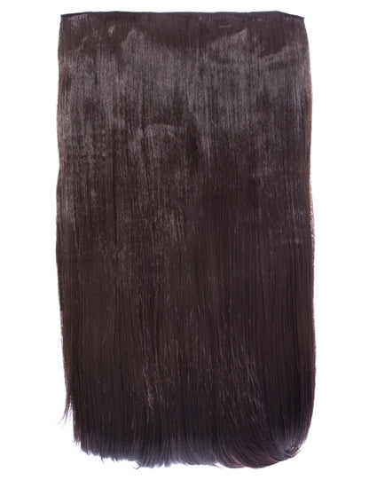 One Piece 24" Straight Synthetic Clip In Hair Extensions - G1STR