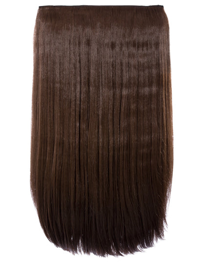 One Piece 24" Straight Synthetic Clip In Hair Extensions - G1STR