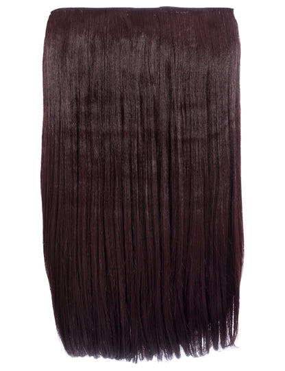 One Piece 24" Straight Synthetic Clip In Hair Extensions - G1STR