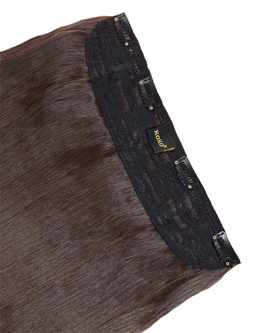 One Piece 24" Straight Synthetic Clip In Hair Extensions - G1STR