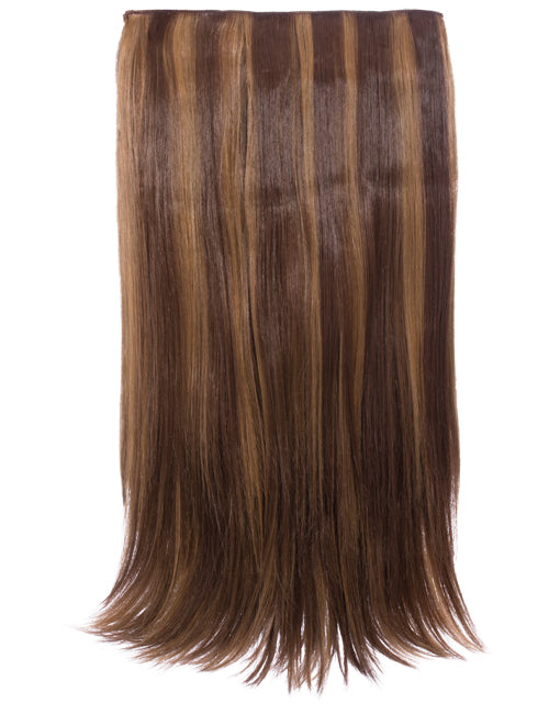 One Piece 24" Straight Synthetic Clip In Hair Extensions - G1STR