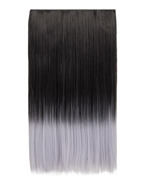 Straight 22" Dip Dye Clip-In Synthetic Hair Extensions - G1002C