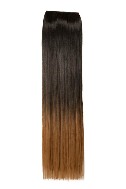 Straight 22" Dip Dye Clip-In Synthetic Hair Extensions - G1002C