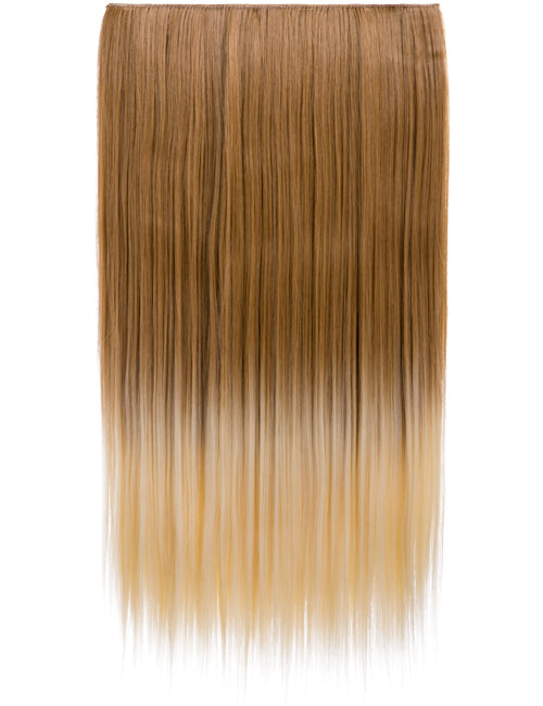 Straight 22" Dip Dye Clip-In Synthetic Hair Extensions - G1002C
