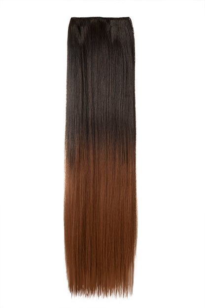 Straight 22" Dip Dye Clip-In Synthetic Hair Extensions - G1002C