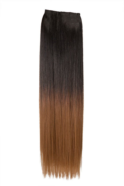 Straight 22" Dip Dye Clip-In Synthetic Hair Extensions - G1002C