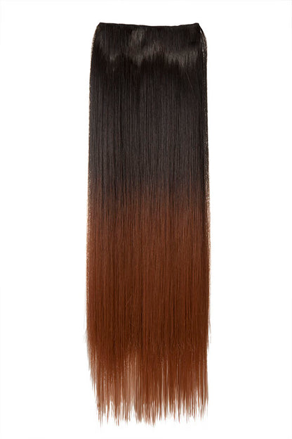 Straight 22" Dip Dye Clip-In Synthetic Hair Extensions - G1002C