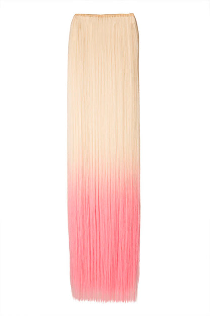 Straight 22" Dip Dye Clip-In Synthetic Hair Extensions - G1002C