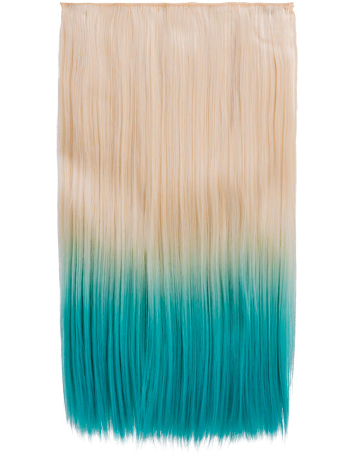 Straight 22" Dip Dye Clip-In Synthetic Hair Extensions - G1002C