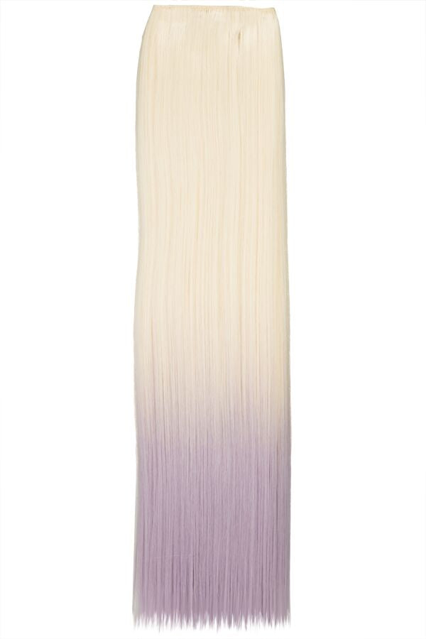 Straight 22" Dip Dye Clip-In Synthetic Hair Extensions - G1002C