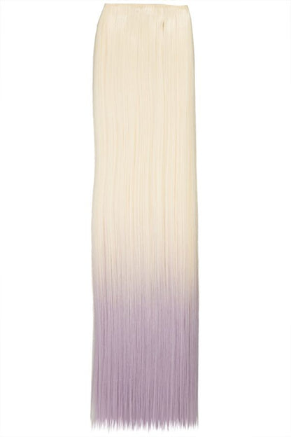 Straight 22" Dip Dye Clip-In Synthetic Hair Extensions - G1002C