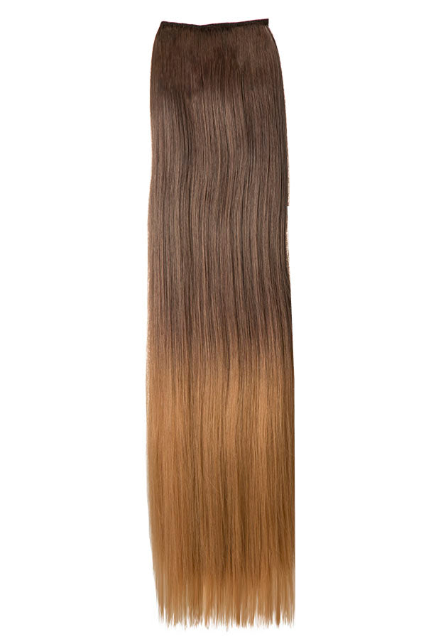 Straight 22" Dip Dye Clip-In Synthetic Hair Extensions - G1002C