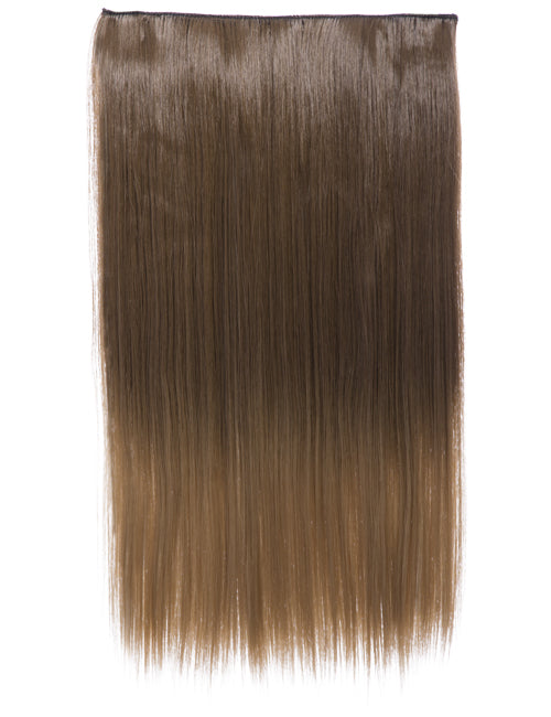 Straight 22" Dip Dye Clip-In Synthetic Hair Extensions - G1002C