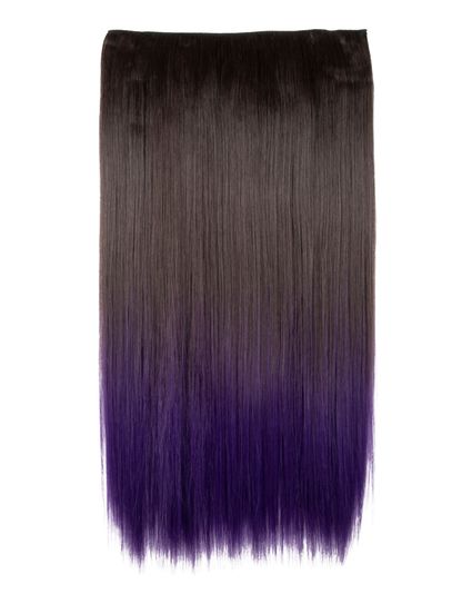 Straight 22" Dip Dye Clip-In Synthetic Hair Extensions - G1002C